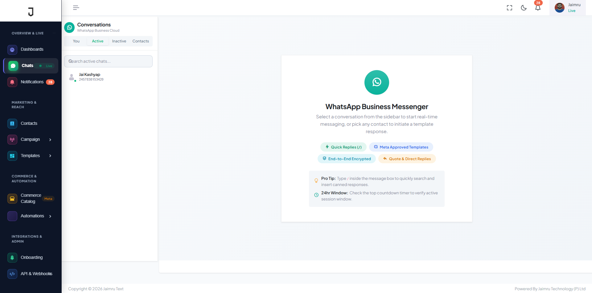 Multi-Agent Shared WhatsApp Team Inbox and Chat Routing Dashboard